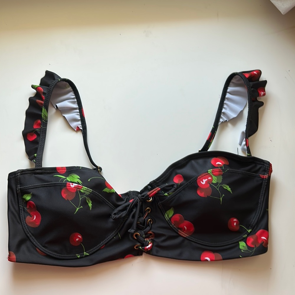 Cherry bikini top